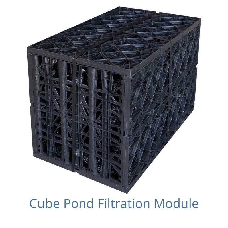 EasyPro cube pond filtration module used in the Recreational Swim Pond Kit