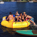 Island Hopper 10' Bounce and Splash Water Bouncer - Showing a group of friends catching up on the water bouncer