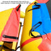 Island Hopper 13' Gator Monster Water Bouncer Water Park - Showing the universal fit attachments that will fit to any water bouncer or trampoline