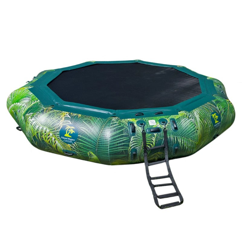 Island Hopper 15' Lakeside Water Bouncer - Showing the studio image of the 15' water bouncer