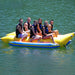 Island Hopper Elite Class 6 Person Double Banana Boat - Showing group of friends riding on the double banana boat