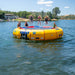 Island Hopper Water Trampoline 20 Foot Inflatable Trampoline - three girls jumping on the inflatable trampoline