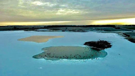 J2 Outdoors Ice Ripper 1 HP - Top View of the Lake
