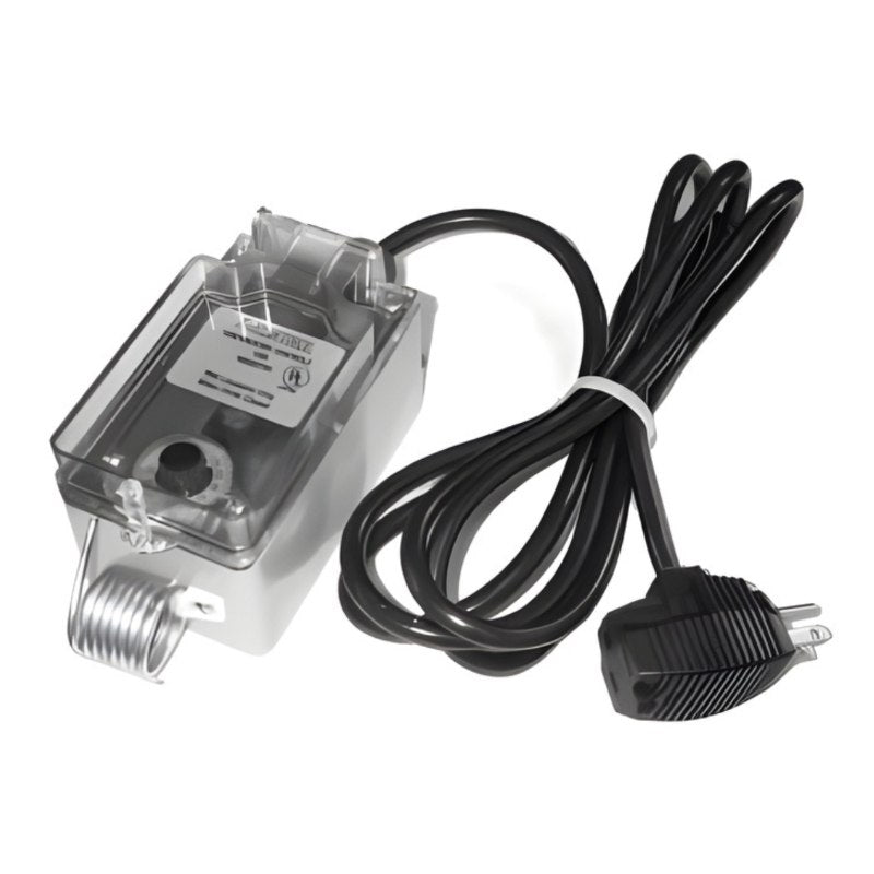 J2 Outdoors Ice Ripper Thermostat - Front view with cord and plug