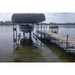 Kasco AquatiClear™ Horizontal Dock Mount - On Water with Boat on the Side