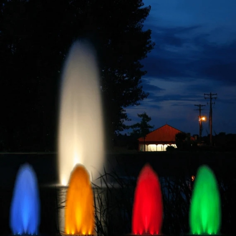 Kasco Composite LED Light Kit - On Water Display at Night with assorted Led Light Colors