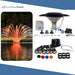 Kasco Fern Fountain Masterpiece Bundle - Up to 23ft - 6 LED Composite Light Sets - Including Motor, Float, Control Panel, Bottom Screen, Mooring Ropes and Steel Hardware