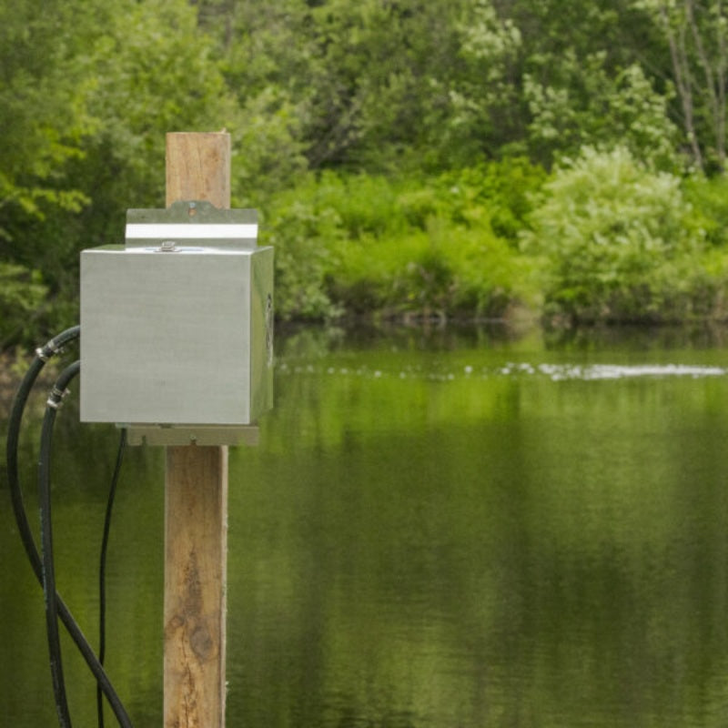 Kasco Home Series Diffused Aeration - Post Mount with System Cabinet Shown