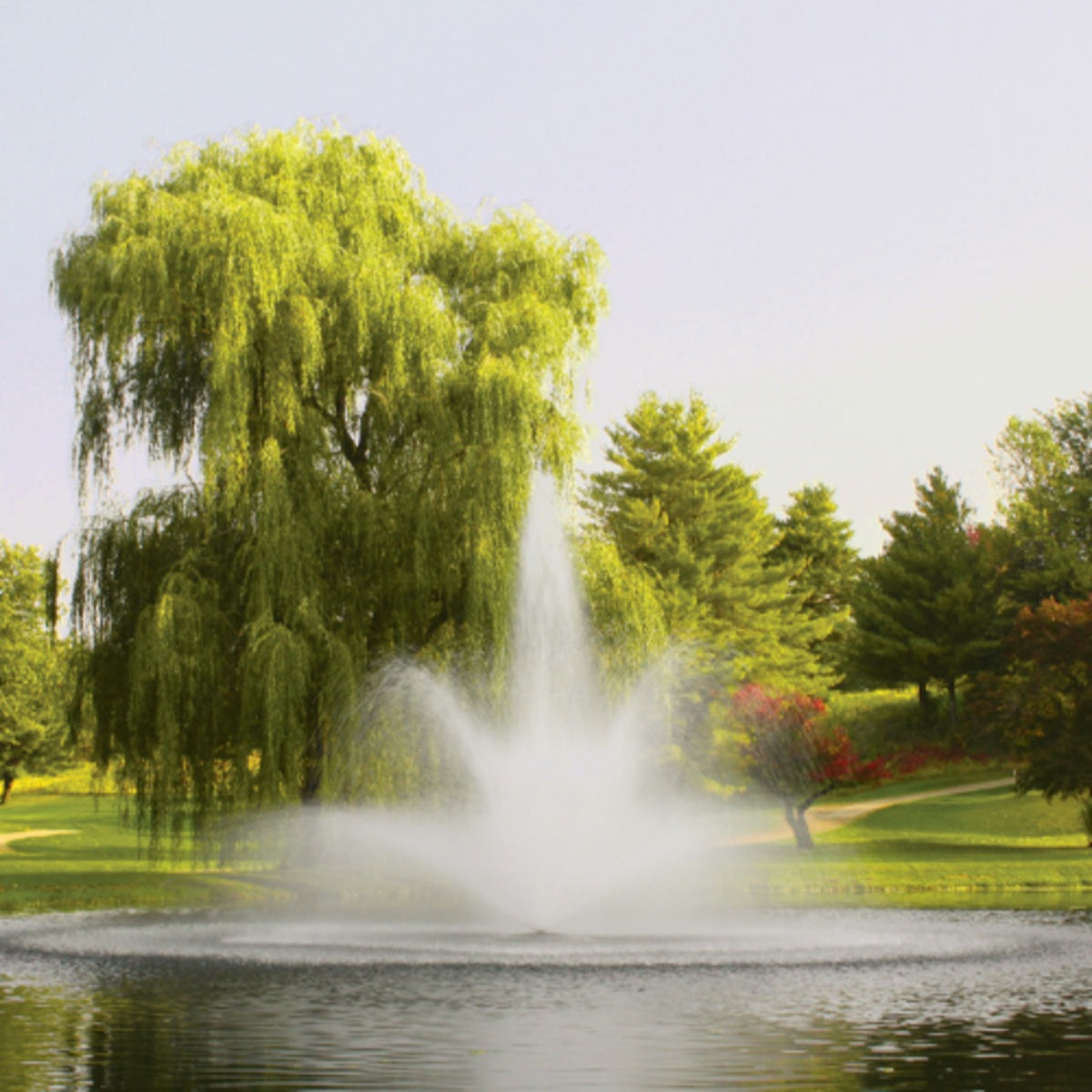 Kasco J Series Fountain Masterpiece Bundle - Showcasing the Balsam Spray Pattern