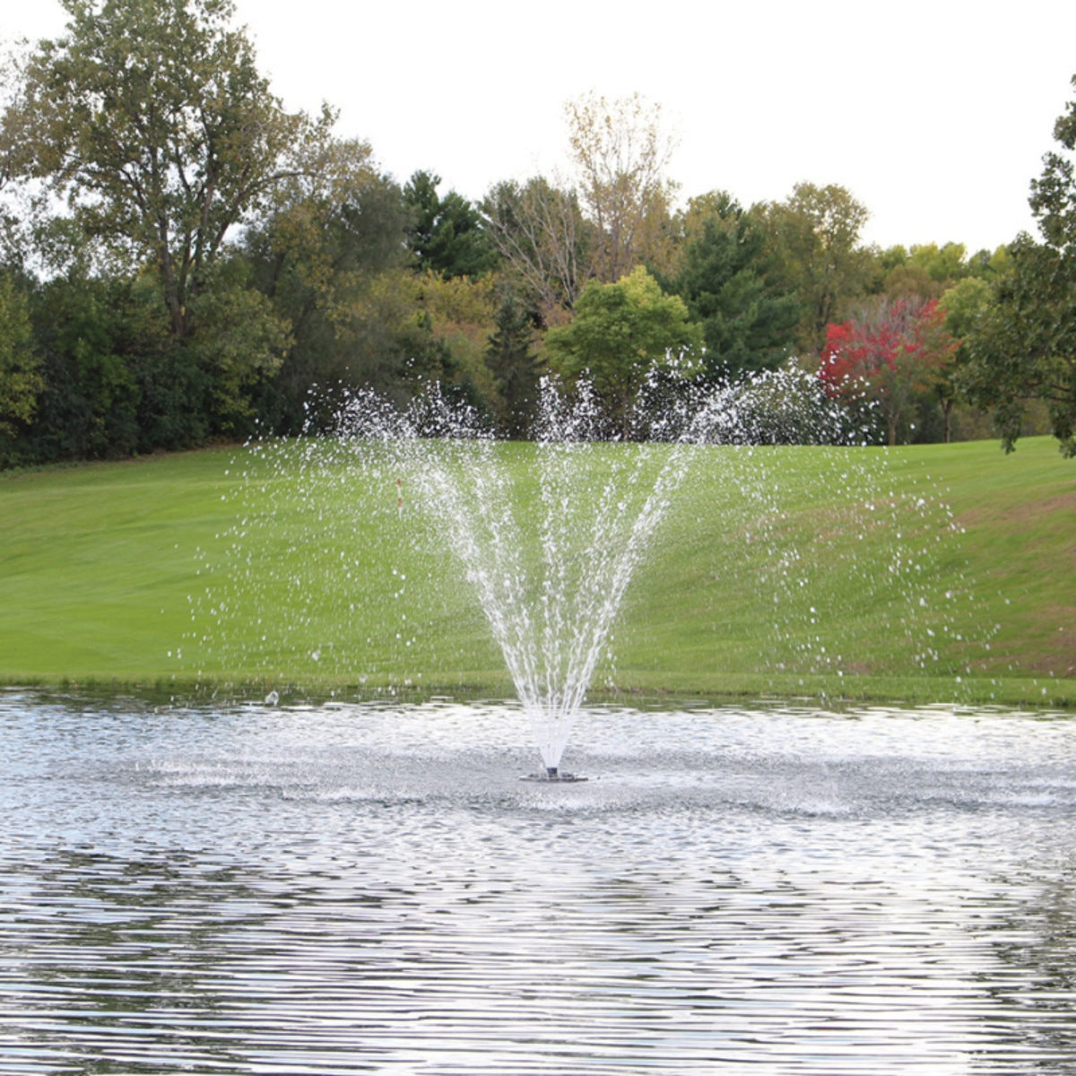 Kasco J Series Fountain Masterpiece Bundle - Showcasing the Cypress Spray Pattern