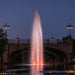 Kasco J Series Fountain Masterpiece Bundle - Showcasing the Redwood Spray Pattern with Lighting