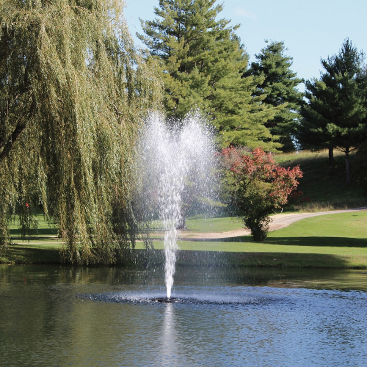 Kasco J Series Fountain Masterpiece Bundle - Showcasing the Sequoia Spray Pattern