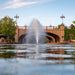 Kasco J Series Fountain with Birch nozzle in park pond
