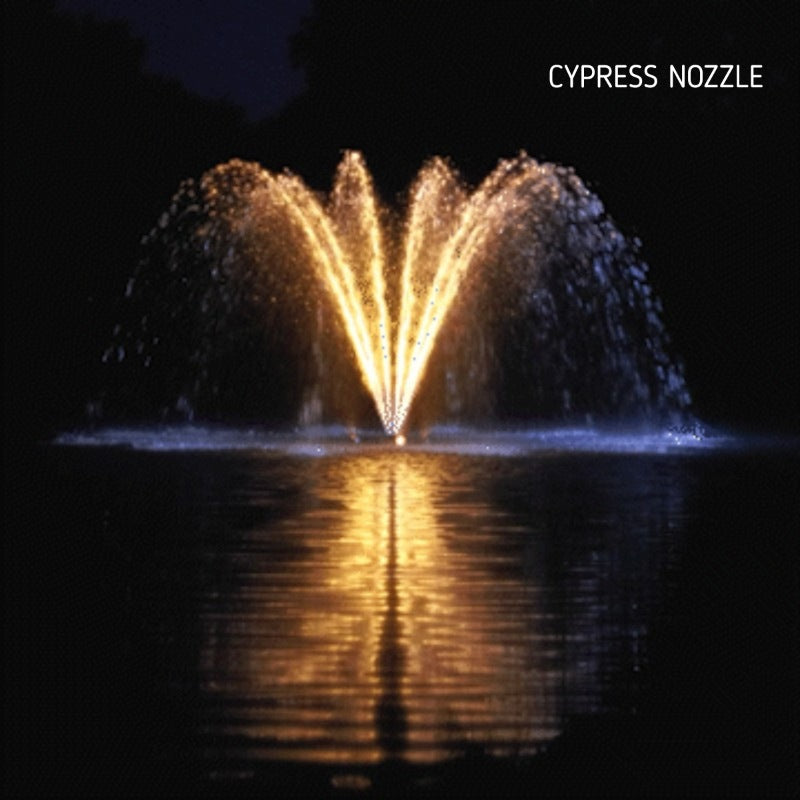Kasco J Series Fountain with Cypress nozzle and warm white LED lighting