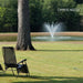 Kasco J Series Fountain with Cypress nozzle spray pattern in pond