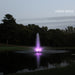 Kasco J Series Fountain with Linden nozzle and purple LED lighting