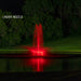 Kasco J Series Fountain with Linden nozzle and red LED lighting