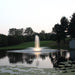 Kasco J Series Fountain with Linden nozzle at dusk