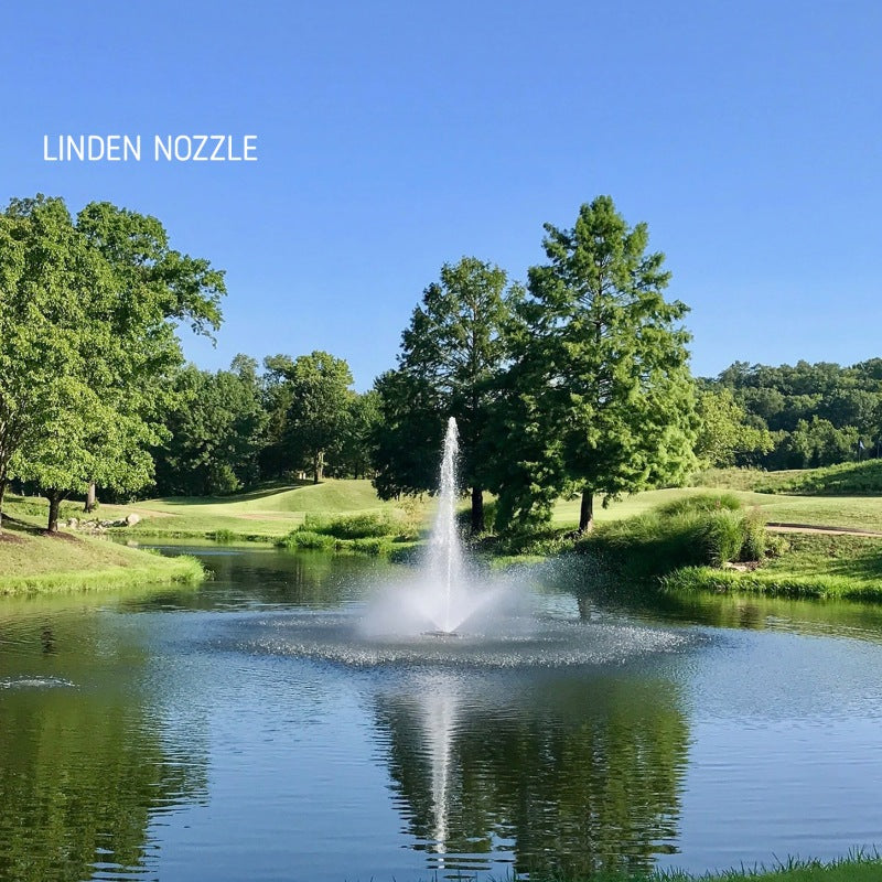 Kasco J Series Fountain with Linden nozzle daytime spray pattern