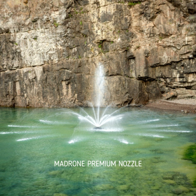 Kasco J Series Fountain with Madrone Premium nozzle in natural pond