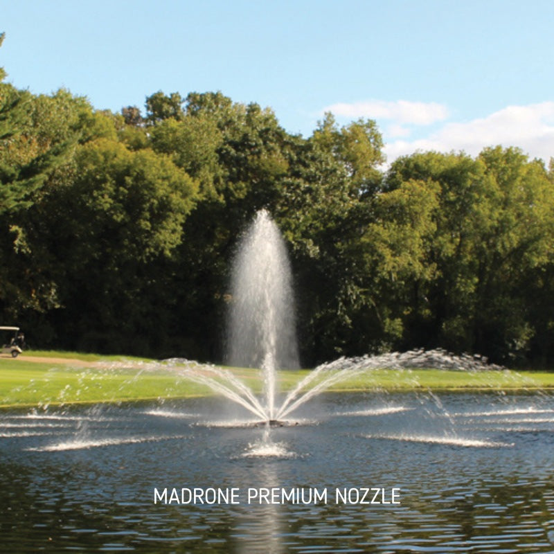 Kasco J Series Fountain with Madrone Premium nozzle wide spray pattern
