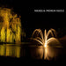 Kasco J Series Fountain with Magnolia Premium nozzle illuminated at night