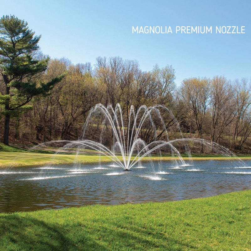 Kasco J Series Fountain with Magnolia Premium nozzle wide spray display