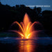 Kasco J Series Fountain with Mahogany Premium nozzle amber illuminated spray