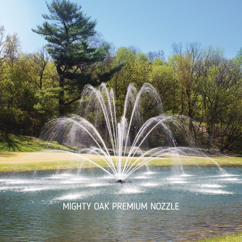 Kasco J Series Fountain with Mighty Oak Premium nozzle wide display at daytime