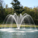 Kasco J Series Fountain with Palm Premium Nozzle close-up spray pattern in daytime