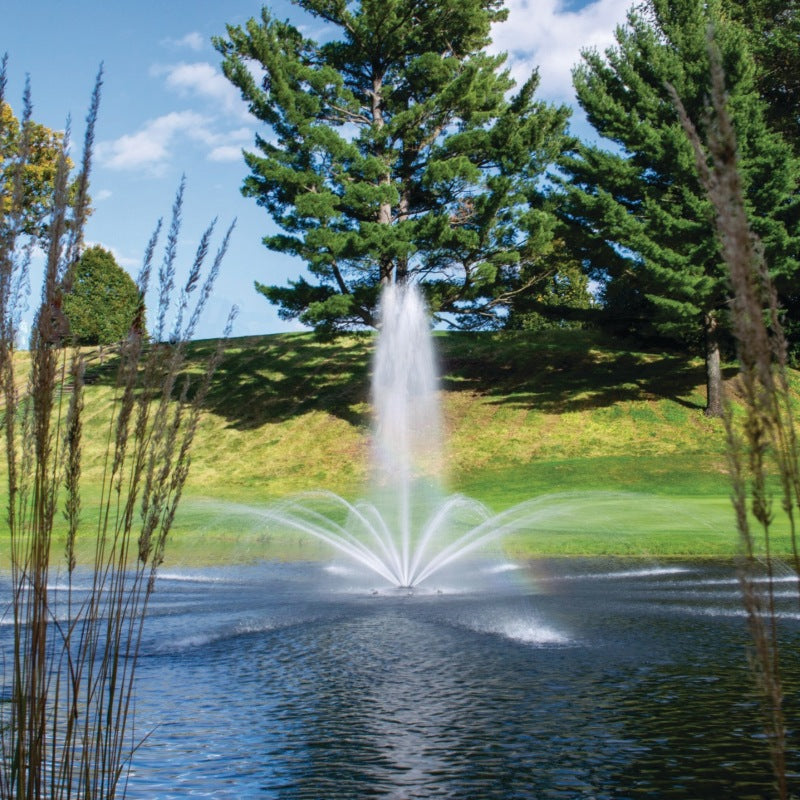 Kasco Madrone Premium Fountain Nozzle with tall center plume and outer arcs