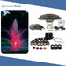 Kasco Mahogany Fountain Masterpiece Bundle - Up to 11.5ft - 6 LED Composite Light Sets - Including Motor, Float, Control Panel, Bottom Screen, Mooring Ropes and Steel Hardware
