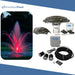 Kasco Mahogany Fountain Masterpiece Bundle - Up to 14ft - 3 RGB Light Sets - Including Motor, Float, Control Panel, Bottom Screen, Mooring Ropes and Steel Hardware
