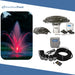 Kasco Mahogany Fountain Masterpiece Bundle - Up to 14ft - 6 RGB Light Sets - Including Motor, Float, Control Panel, Bottom Screen, Mooring Ropes and Steel Hardware