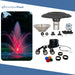 Kasco Mahogany Fountain Masterpiece Bundle - Up to 19ft - 3 LED Composite Light Sets - Including Motor, Float, Control Panel, Bottom Screen, Mooring Ropes and Steel Hardware