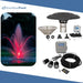 Kasco Mahogany Fountain Masterpiece Bundle - Up to 19ft - 3 RGB Light Sets - Including Motor, Float, Control Panel, Bottom Screen, Mooring Ropes and Steel Hardware
