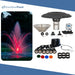 Kasco Mahogany Fountain Masterpiece Bundle - Up to 19ft - 6 LED Composite Light Sets - Including Motor, Float, Control Panel, Bottom Screen, Mooring Ropes and Steel Hardware