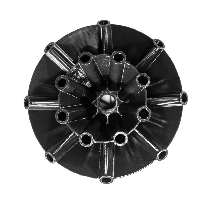 Kasco Mahogany Fountain nozzle head top view showing multi-port spray outlets on white background