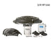 Kasco Mighty Oak Fountain 3/4 HP unit with motor, float, control panel, and hardware components on white background