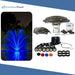 Kasco Mighty Oak Fountain Masterpiece Bundle - Up to 10ft - 6 LED Composite Light Sets - Including Motor, Float, Control Panel, Bottom Screen, Mooring Ropes and Steel Hardware