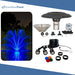 Kasco Mighty Oak Fountain Masterpiece Bundle - Up to 19.5ft - 3 LED Composite Light Sets - Including Motor, Float, Control Panel, Bottom Screen, Mooring Ropes and Steel Hardware