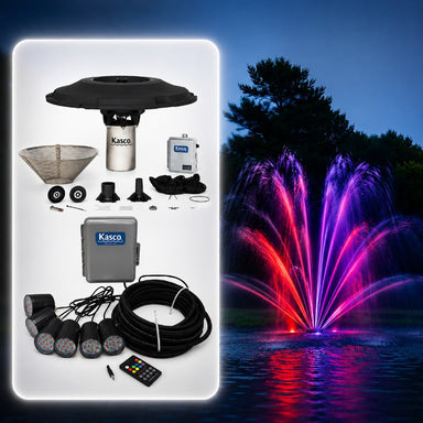 Kasco Mighty Oak Fountain Masterpiece Bundle showing complete kit