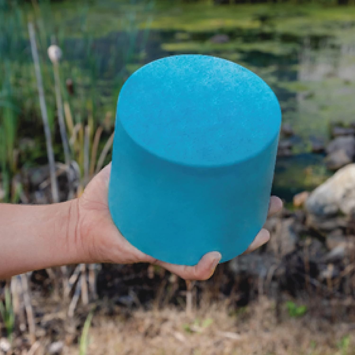 Kasco Pond Probiotics - Muck Block in hand