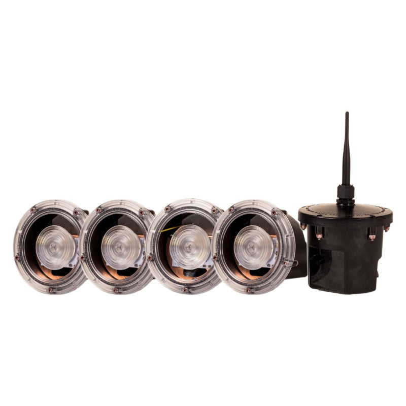 Kasco RGBW LED Lighting - RGBW18 LED Lighting System four-light kit with wireless controller and receiver