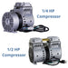 Kasco Robust-Aire Diffused Aeration System - 1/4 HP and 1/2 HP TeichAire Compressors Shown