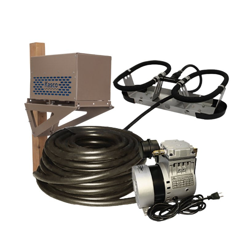 Kasco Robust-Aire Diffused Aeration System - 1 Diffuser with Post Mount Bracket