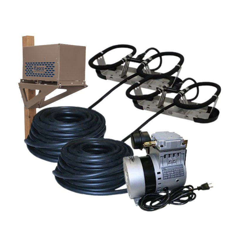 Kasco Robust-Aire Diffused Aeration System - 2 Diffusers with Post Mount Bracket