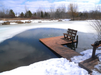 Kasco Robust-Aire™ Diffused Aeration System - Aerating Under Icy Water