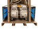 Kasco Robust Aire compressor system with blue air intake filters and internal motor assembly visible