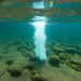 Kasco Robust Aire diffused aeration system producing vertical bubble plume from lake bottom diffuser